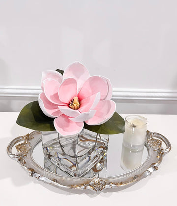 Single Premium Magnolia Elegant Arrangement in Square Vase